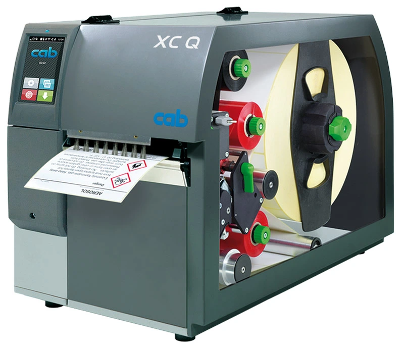 CAB XC Q6 — Impresión a dos colores y 162 mm de ancho (300 DPI (12 puntos/mm))